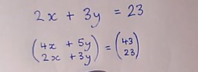 Video on solving simultaneous equations using matrices